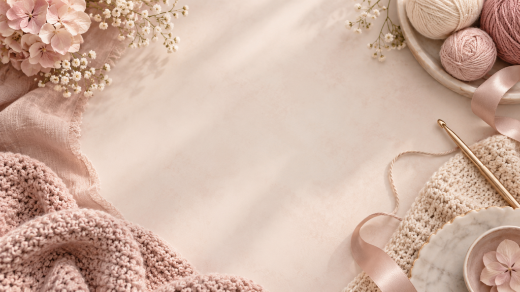 Elegante Häkel- und Strickaccessoires